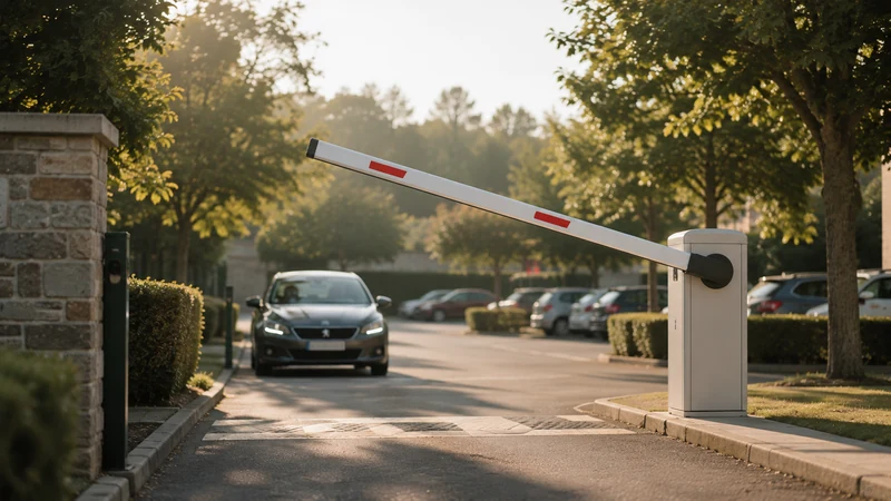 Barrière de parking s'ouvrant automatiquement